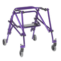 Inspired By Drive Nimbo 2G Lightweight Posterior Walker w/ Seat, Medium, Wizard Purple ka3200s-2gwp